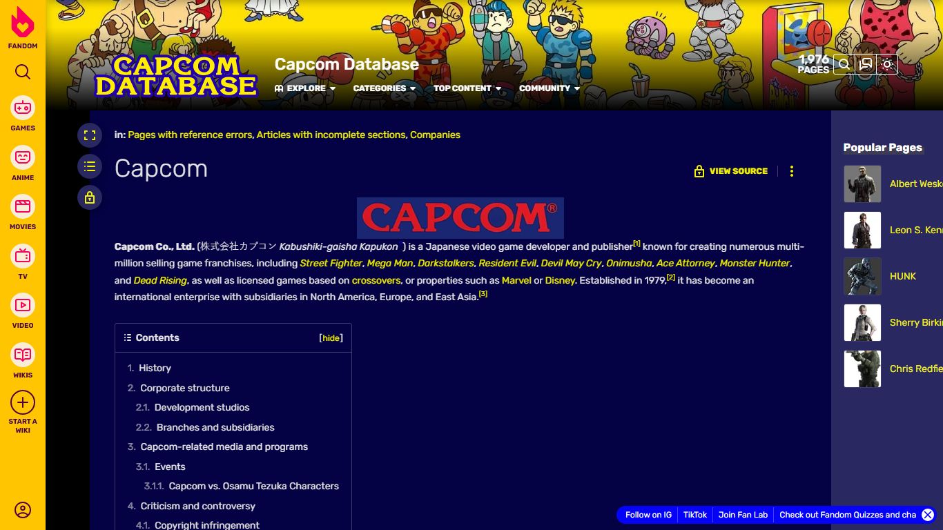 Capcom | Capcom Database | Fandom